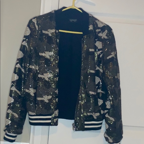 Sequin Camo Jacket - Picture 1 of 1